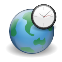 World clock earth internet