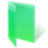 Green folder open