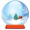 Christmas crystal ball