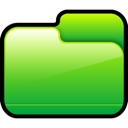 Green closed folder