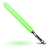 Green star wars light saber