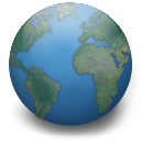 Planet earth globe