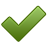 Green check checkmark right active yes true tick correct