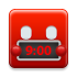 Digital clock morning