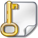 Locked encrypted key file