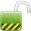 Lock green unlocked