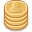 Coin gold stack