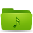 Music green folder