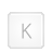 Letter k key