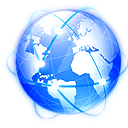 Browser network globe internet world