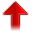 Red up arrow