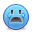 Smiley sad blue