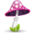 Mushroom pink tag pilz