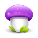 Purple mushroom