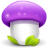 Purple mushroom