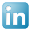 Blue linkedin box social