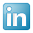 Blue linkedin box social