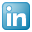 Blue linkedin box social