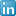 Blue linkedin box social