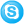 Skype social button blue