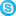 Skype social button blue