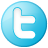 Twitter social blue button