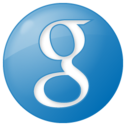 Button google social blue