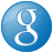 Button google social blue