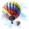 Air balloon flight transportation travel