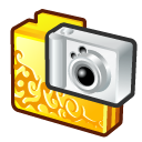 Folder digital camera gold