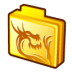 Gold dragon rising folder