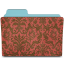 Crimson damask folder