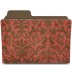 Crimsony damask folder