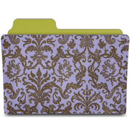 Hyacinth damask folder