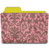 Rose damask folder