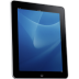 Ipad side tablet computer blue hardware background