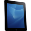 Ipad side tablet computer blue hardware background