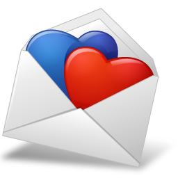 Heart mailenvelope hearts bluered valentine favourite love fav