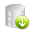 Down download decrease database data arrow