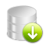 Down download decrease database data arrow
