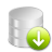 Down download decrease database data arrow