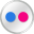 Flickr white social logo