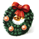 Christmas wreath seenty two pixel