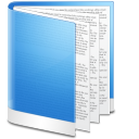 Blue folder file document doc paper