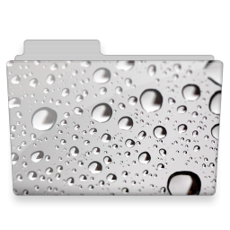 Water drops folder mac icons