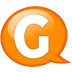 Speech balloon orange