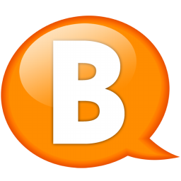 Speech balloon orange