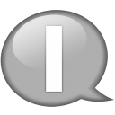 Speech balloon white