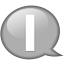 Speech balloon white