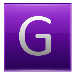 Letter violet g